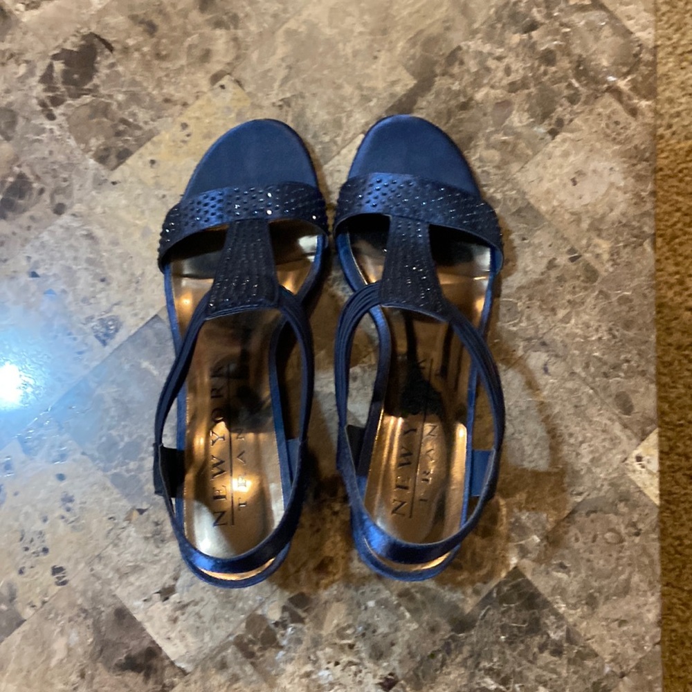 Navy dress sandal navy blue
